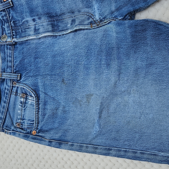 Nwt Levi's RE/DONE High Rise Distressed Stovepipe Jeans - Picture 14 of 16